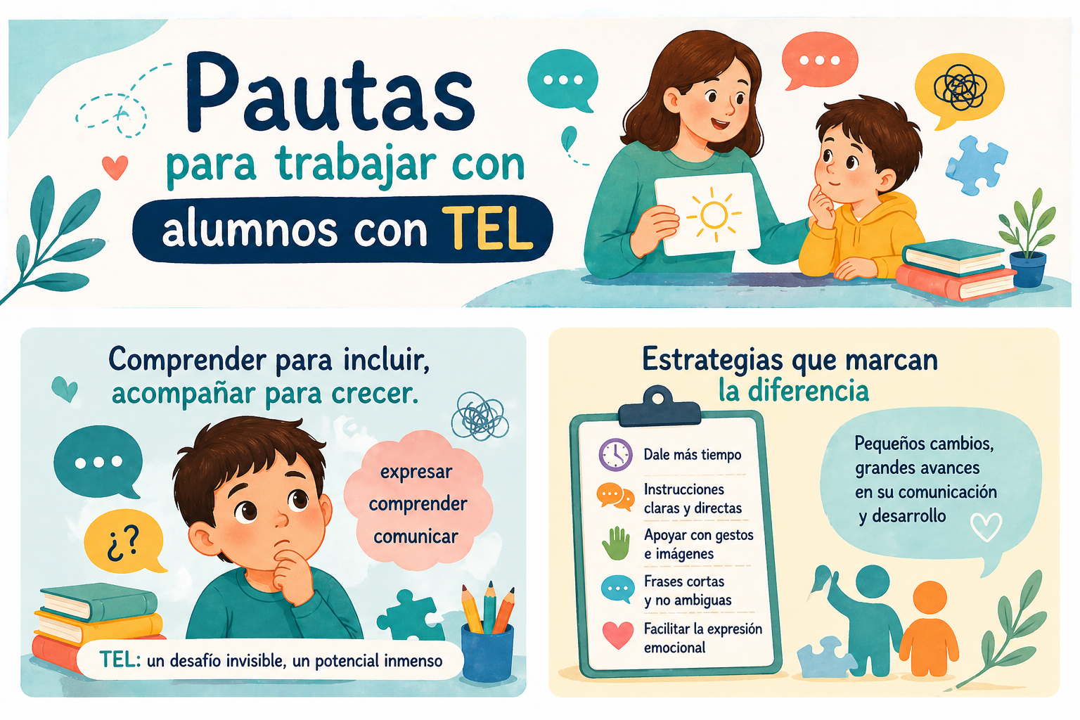 Pautas para trabajar con alumnos con TEL